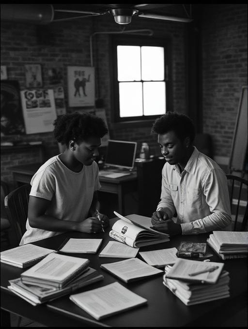Cinematic film still — founders